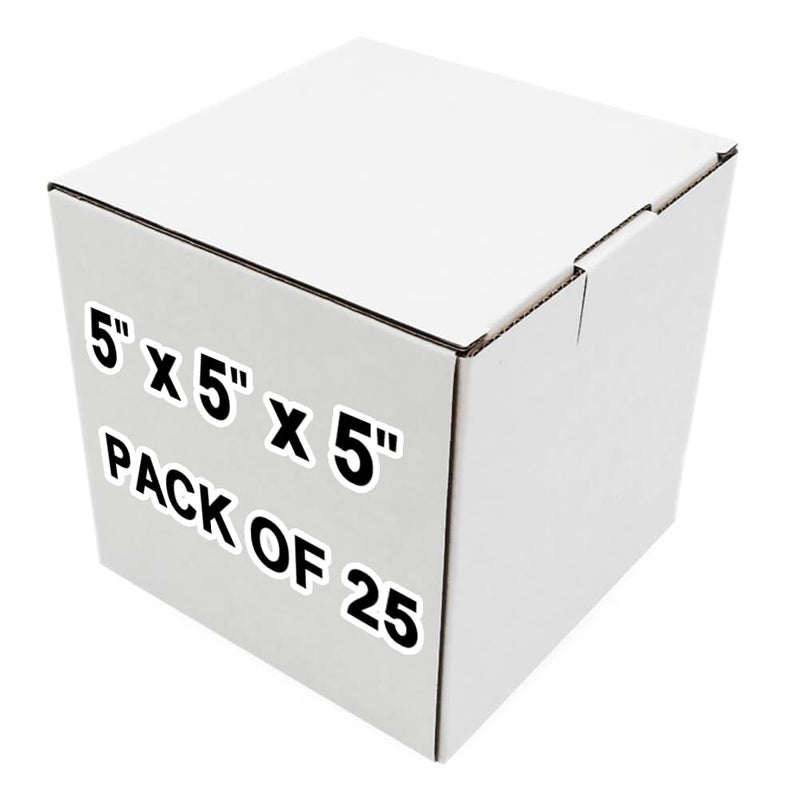 J.Ehonace Pack of 25 BM555 Shipping Box  5"" x 5"" x 5"" Inch Small Corrugated Cardboard Gift Box for Mailing  E-Commerce  Shipping  Storing  Gifts Wrapping  Ideal Mug 11oz to 15oz Boxes for Gift - Image 1
